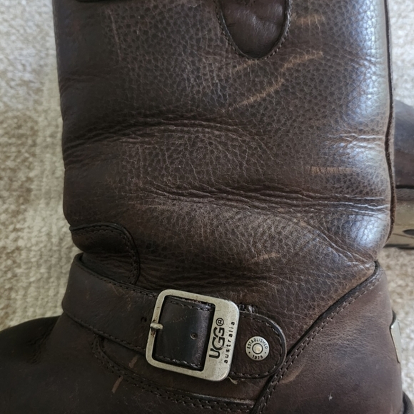 UGG Fluffy Brown Boots - Picture 8 of 10